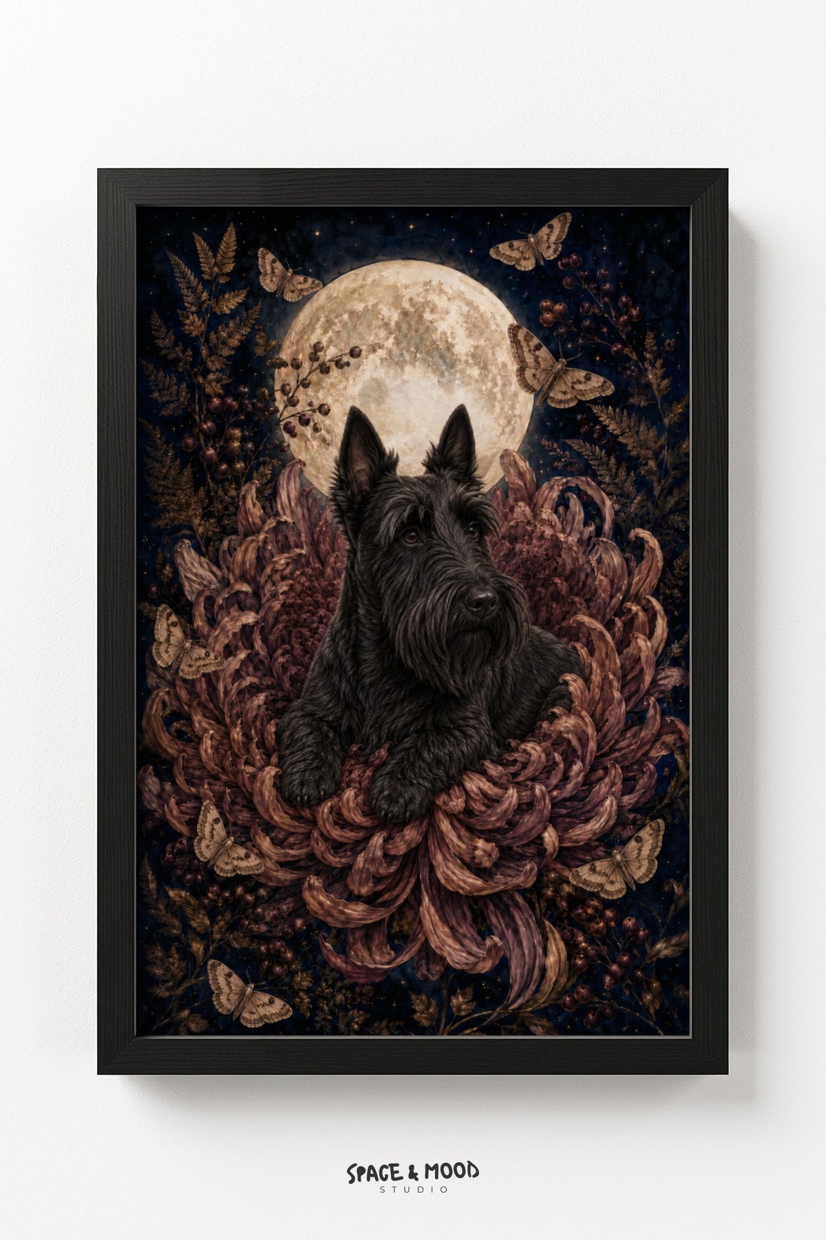Scottish Terrier Chrysanthemum