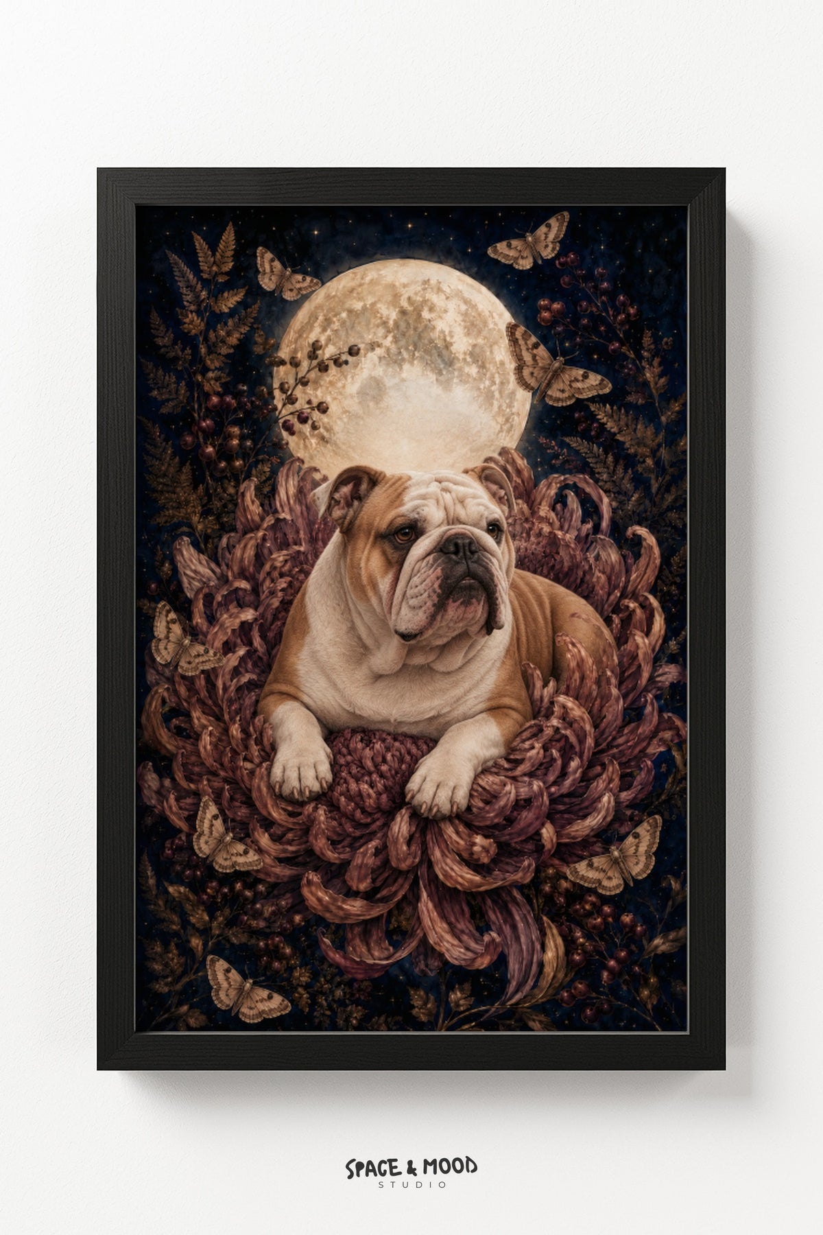 Bulldog Chrysanthemum Moon