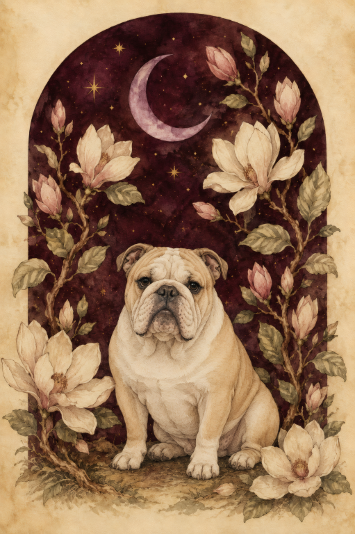 Bulldog Magnolia Moon