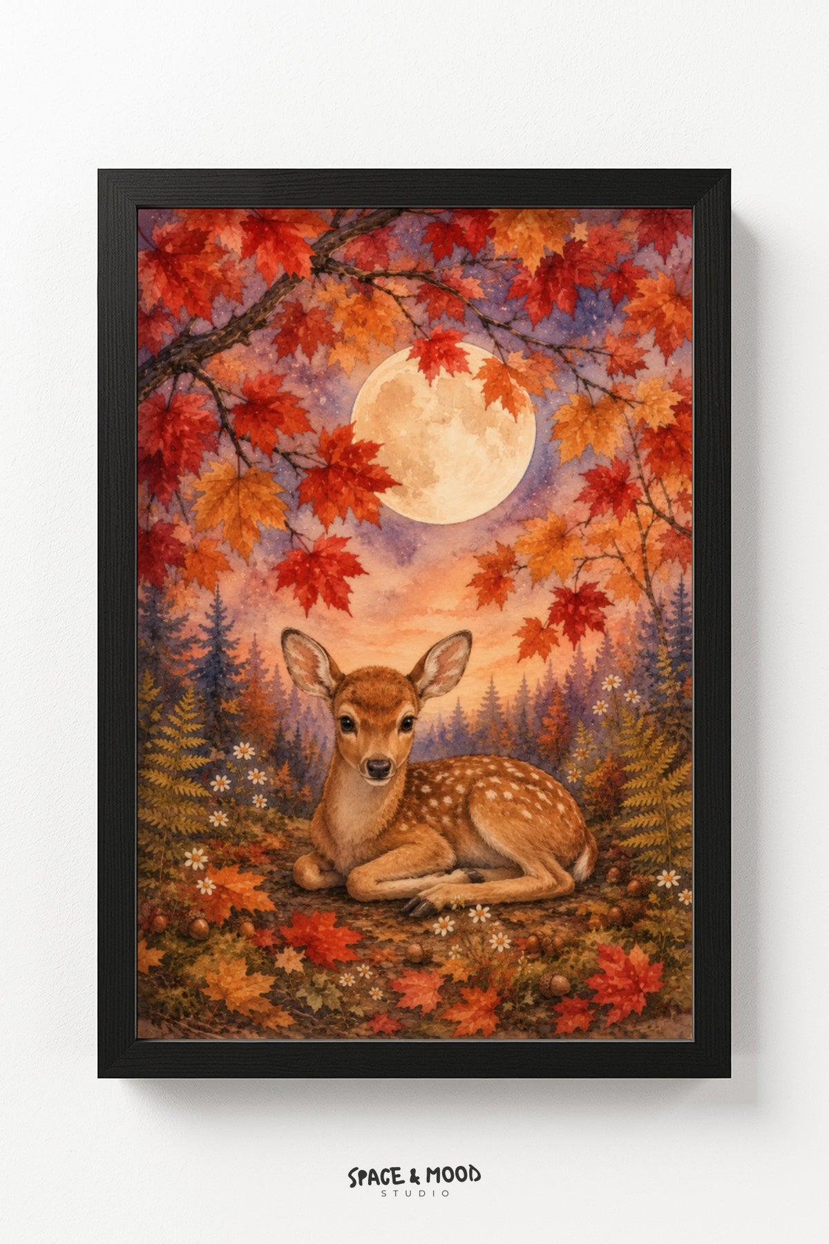 Fawn Deer Autumn Moon