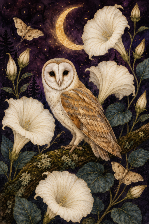 Barn Owl Trumpet Flower