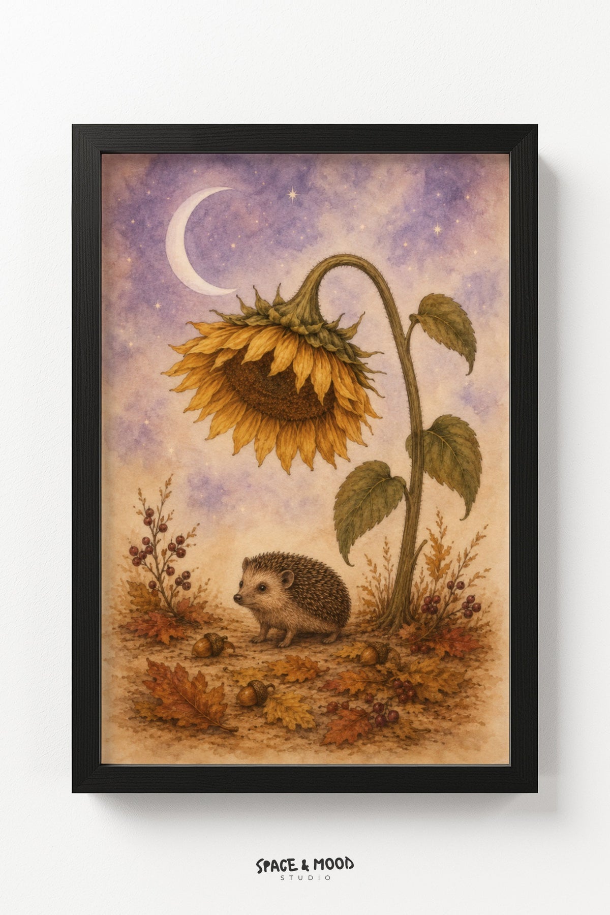 Hedgehog Sunflower Moon