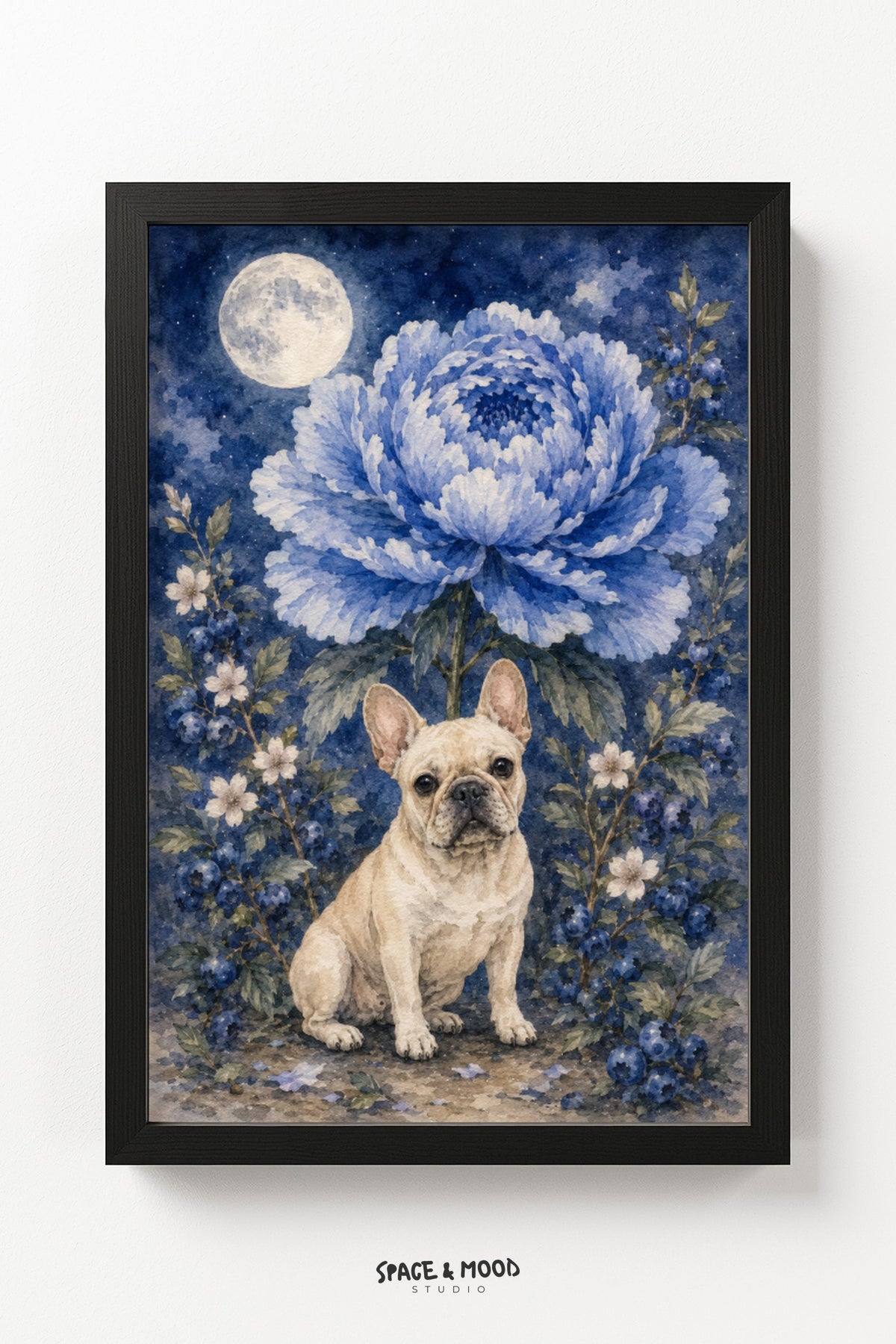 French Bulldog Blue Peony II