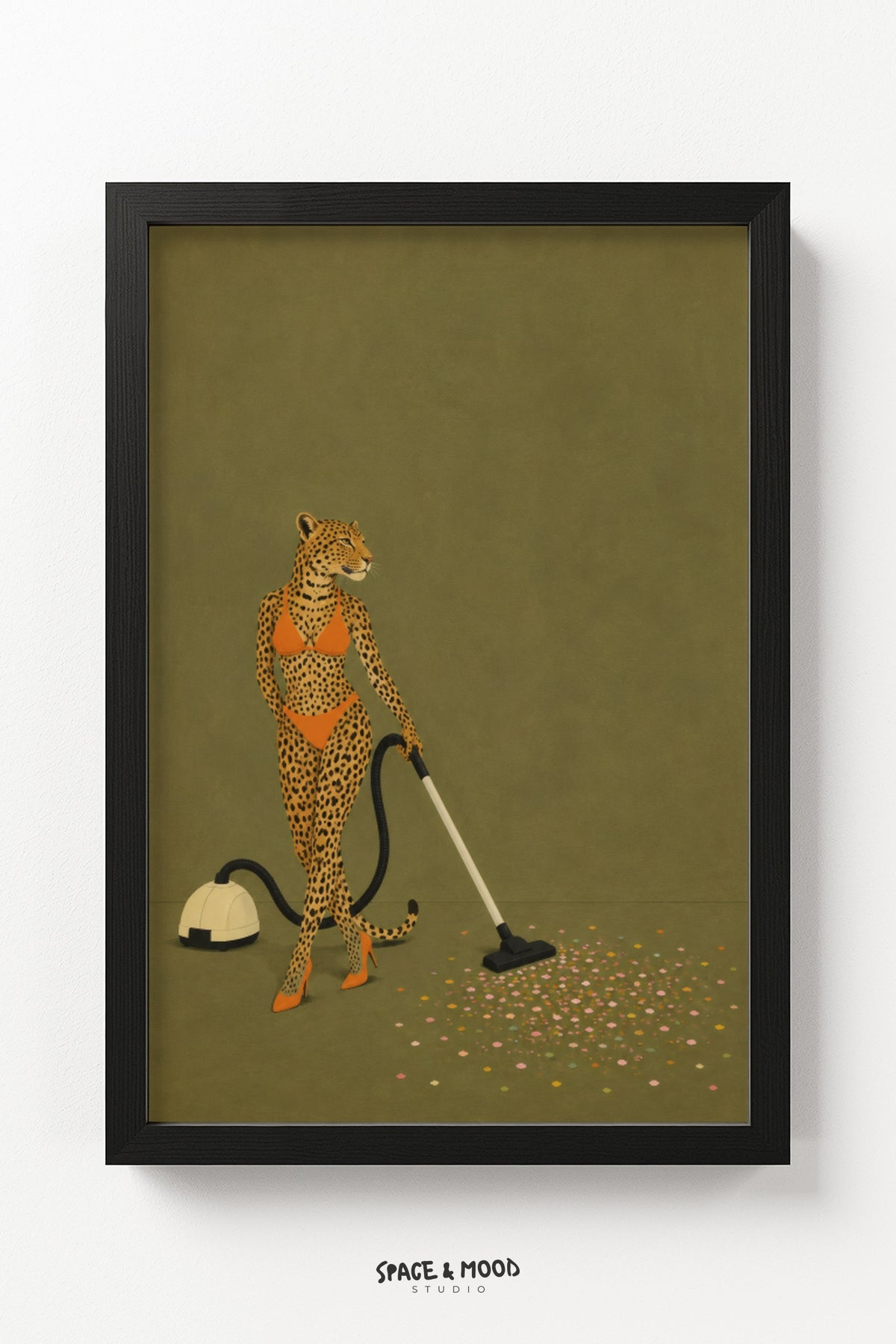 Leopard Vacuuming