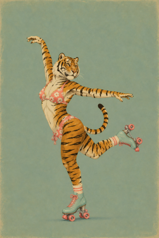 Tiger Roller Skating