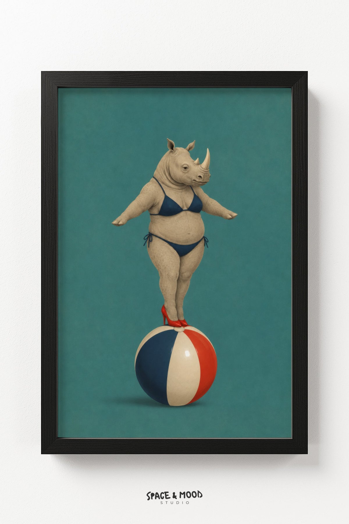 Rhino Beach Ball Balance