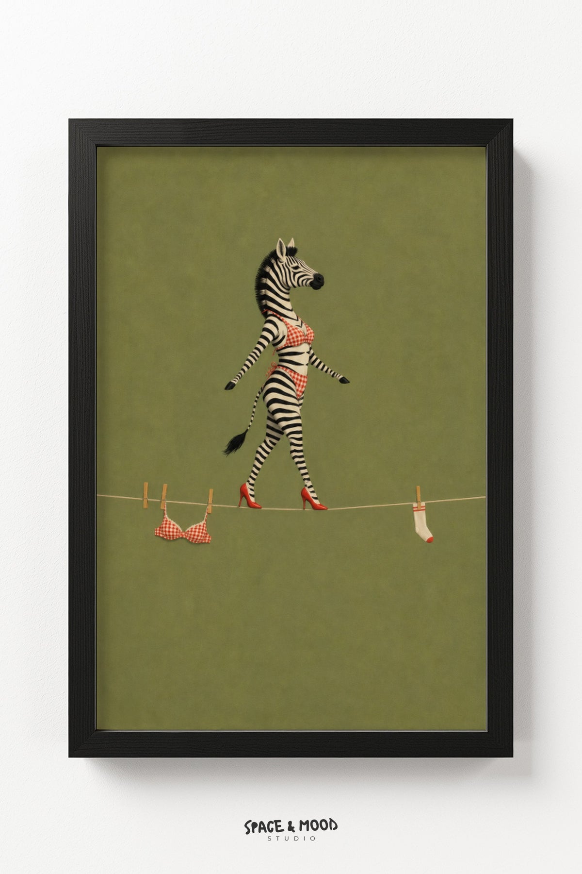 Zebra Laundry Line