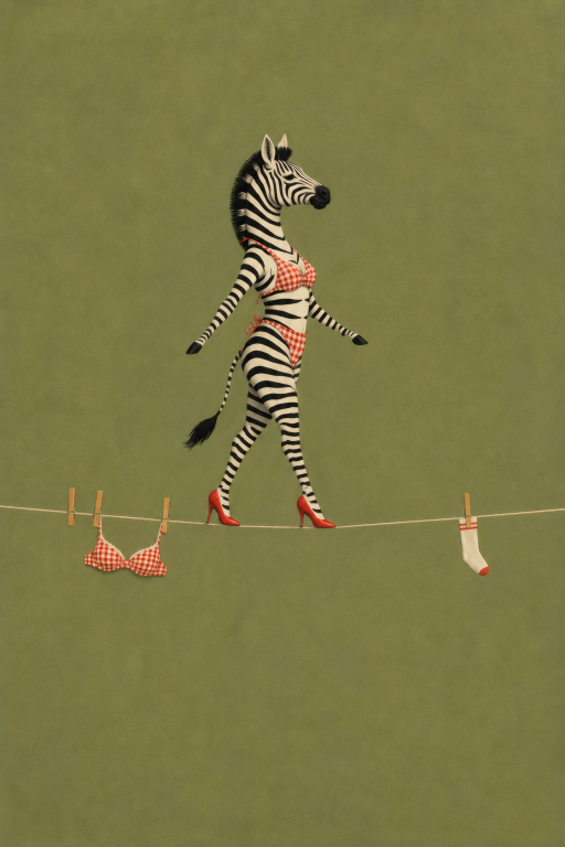 Zebra Laundry Line