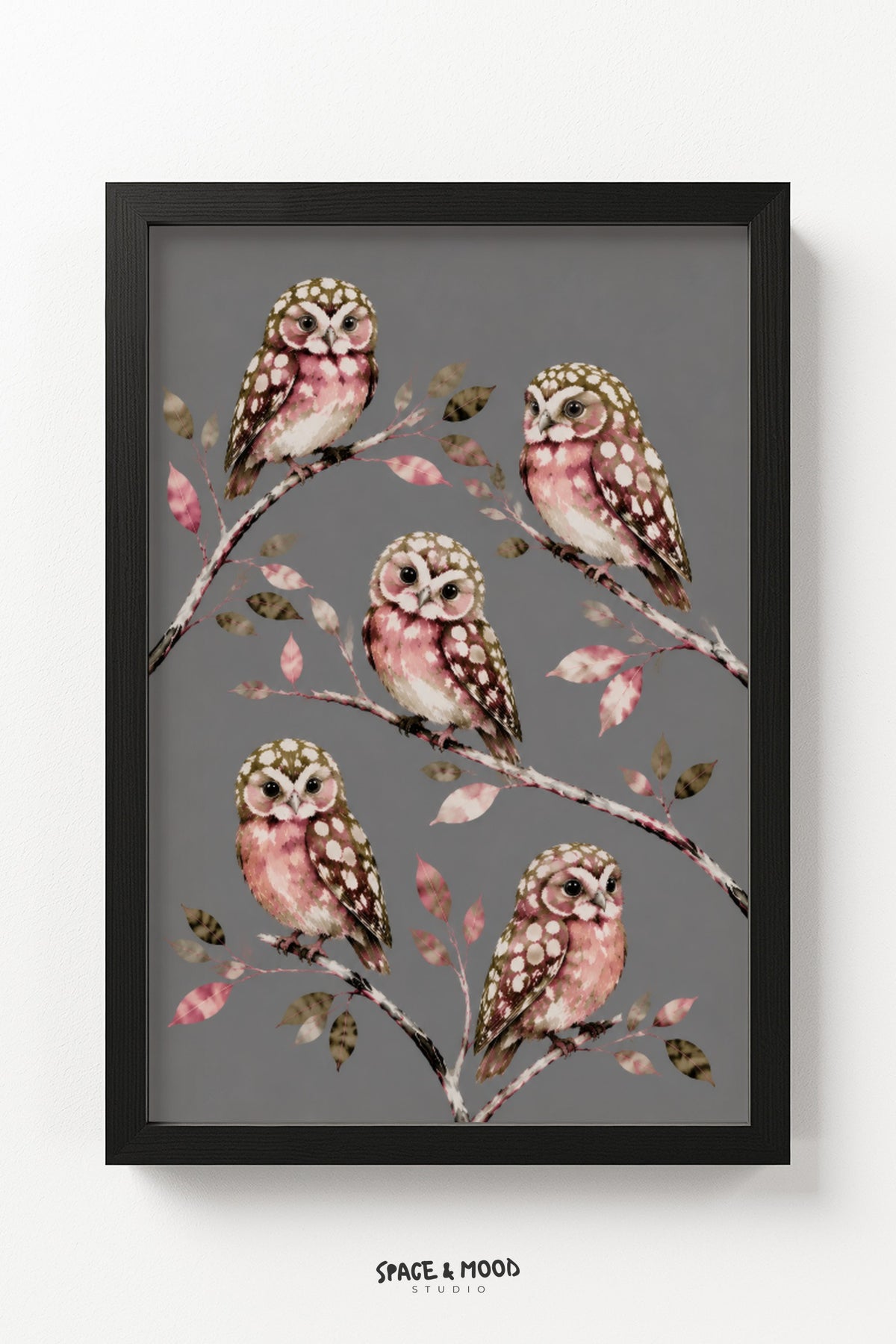 Owls Branch Blossom Grey