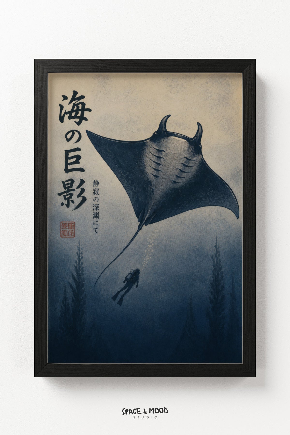 Manta Ray Diver Blue