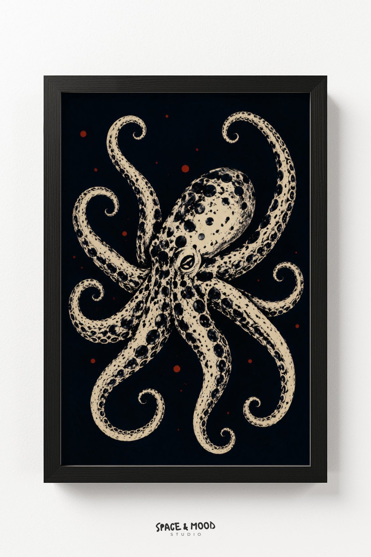 Octopus Vintage Etching