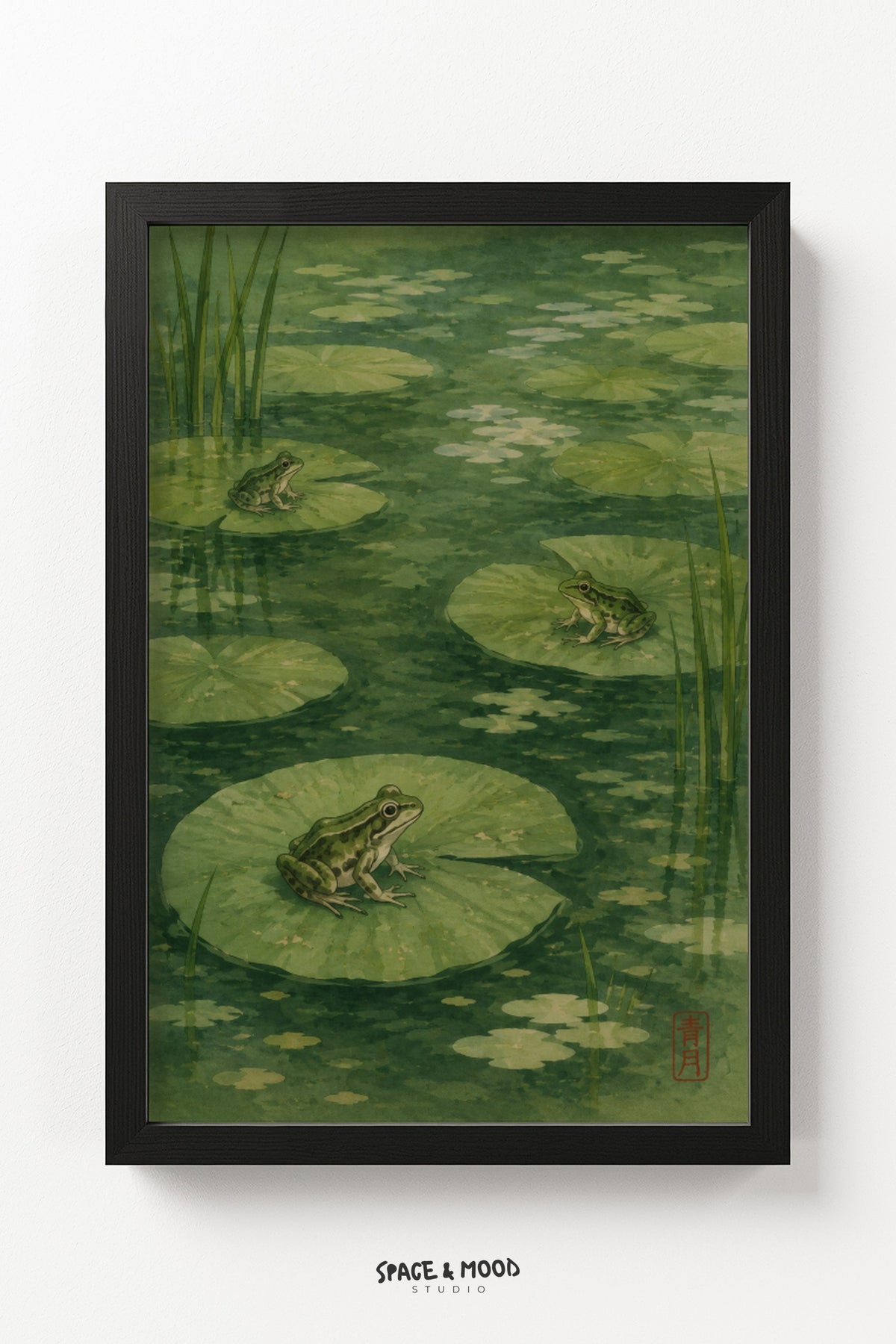 Frog Lily Pond Green