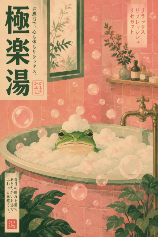 Frog Pink Tub Bubbles