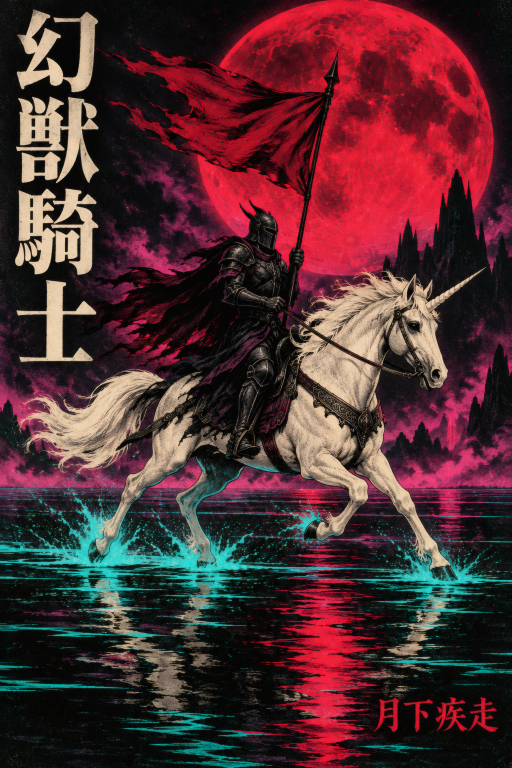 Beast Knight Unicorn Cyberpunk