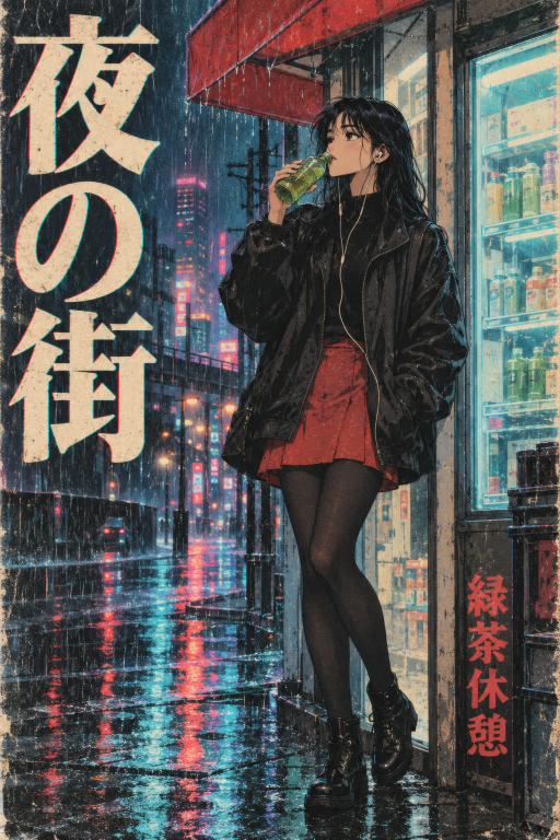 Woman in Rain City