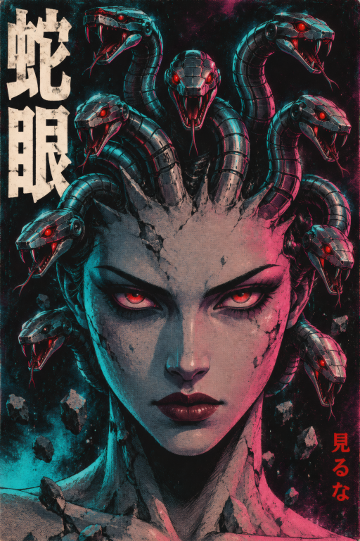 Snake Eyes Woman Cyberpunk