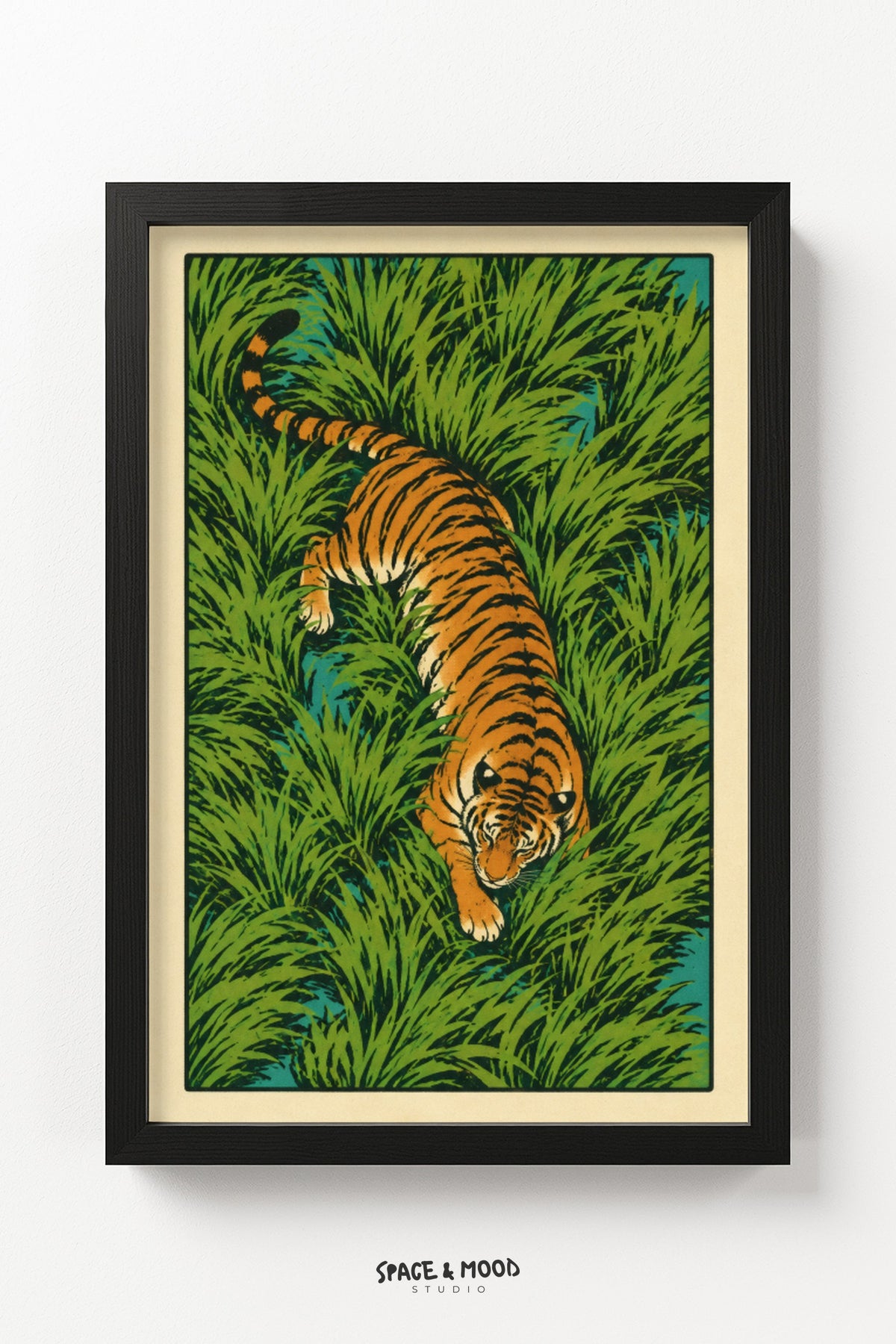 Tiger Jungle Green Ink