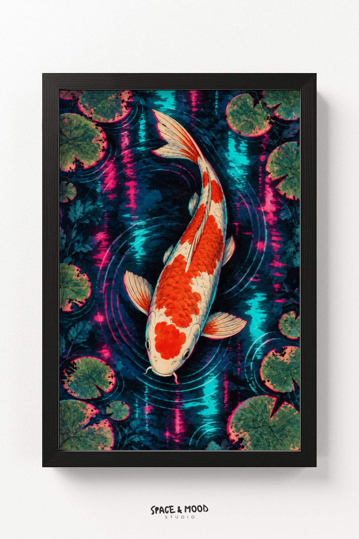 Koi Fish Cyberpunk Neon