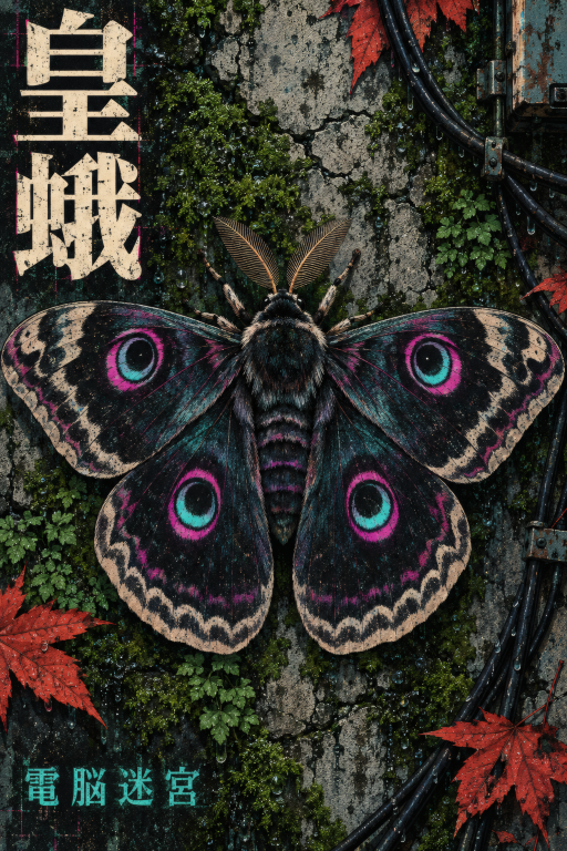 Moth Cyberpunk Stone Purple