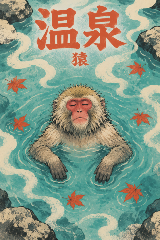 Monkey Onsen Cyberpunk