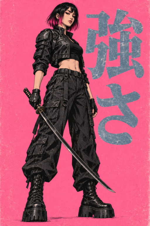 Warrior Woman Sword Standing