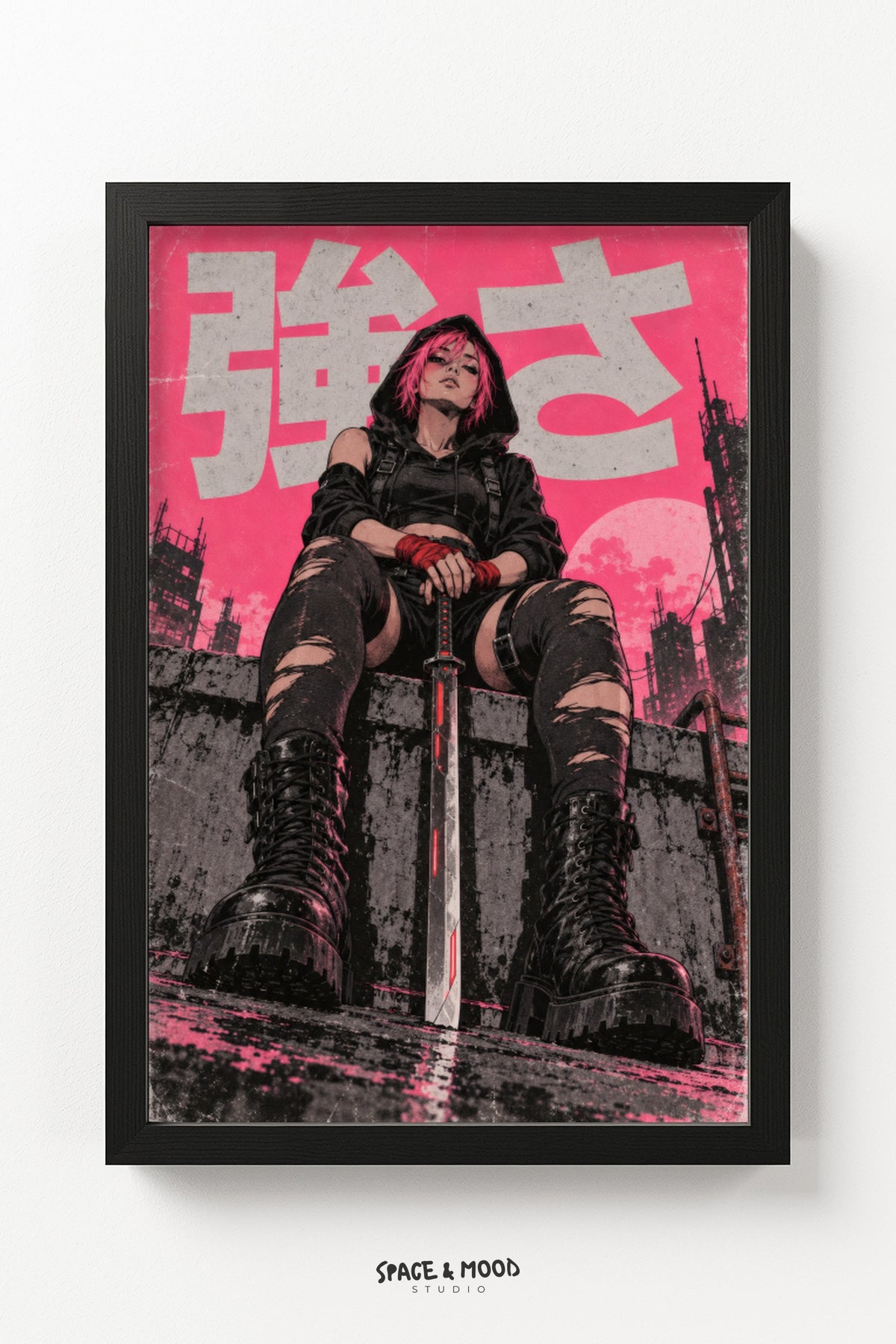 Warrior Woman Boots Sword