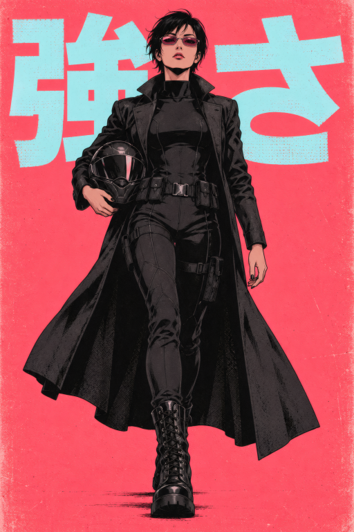 Warrior Woman Coat Standing