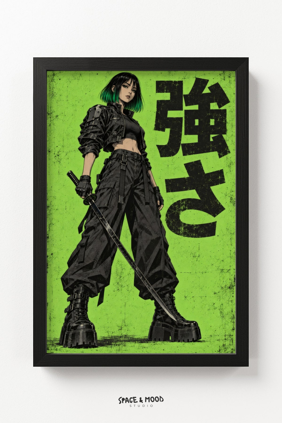Warrior Woman Green Standing