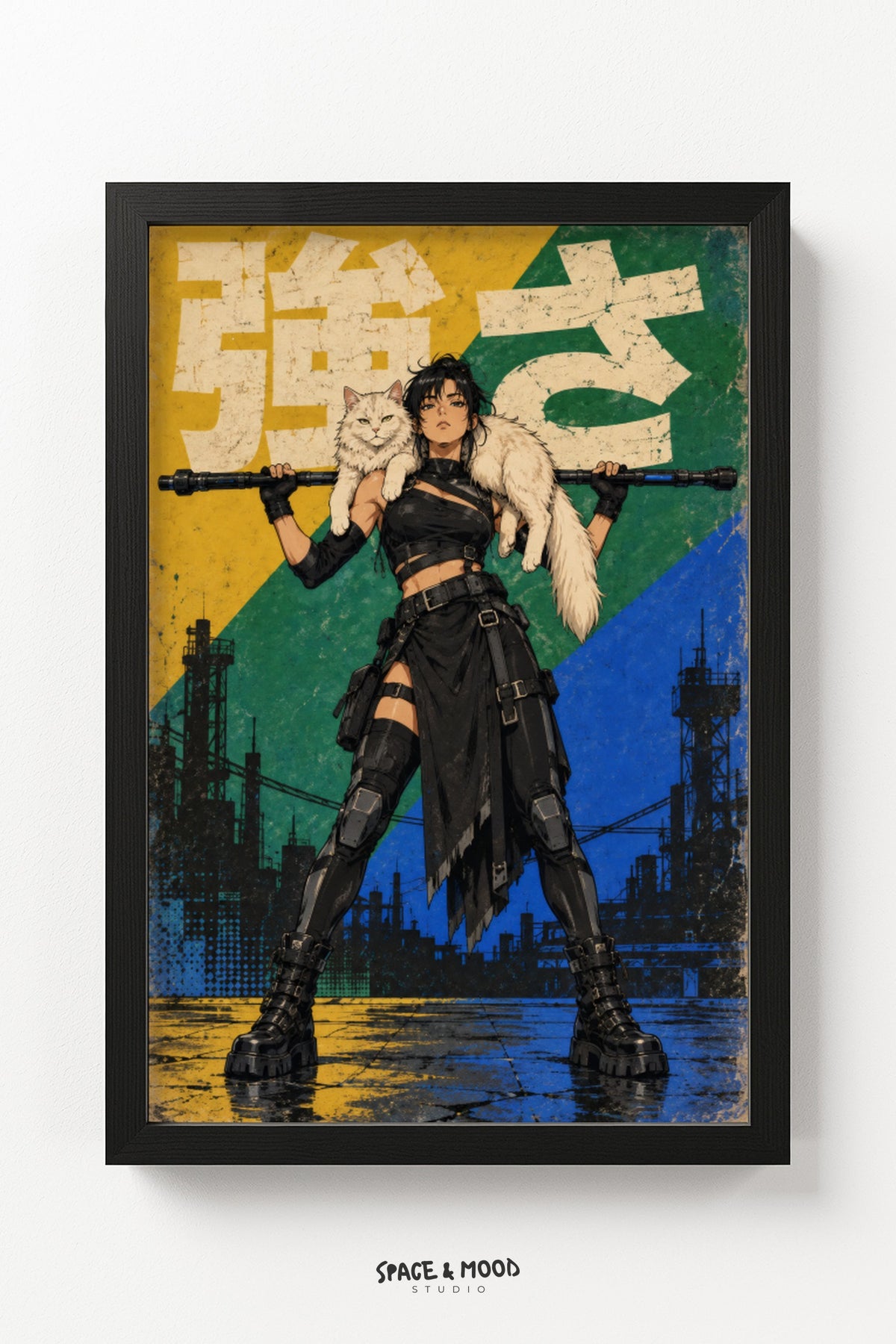 Warrior Woman Cat Shoulder