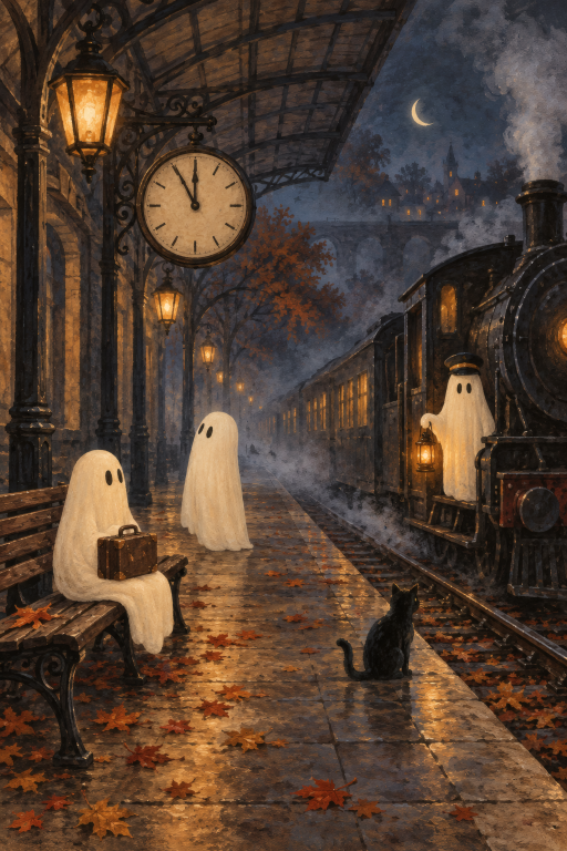 Ghosts Train Station Autumn