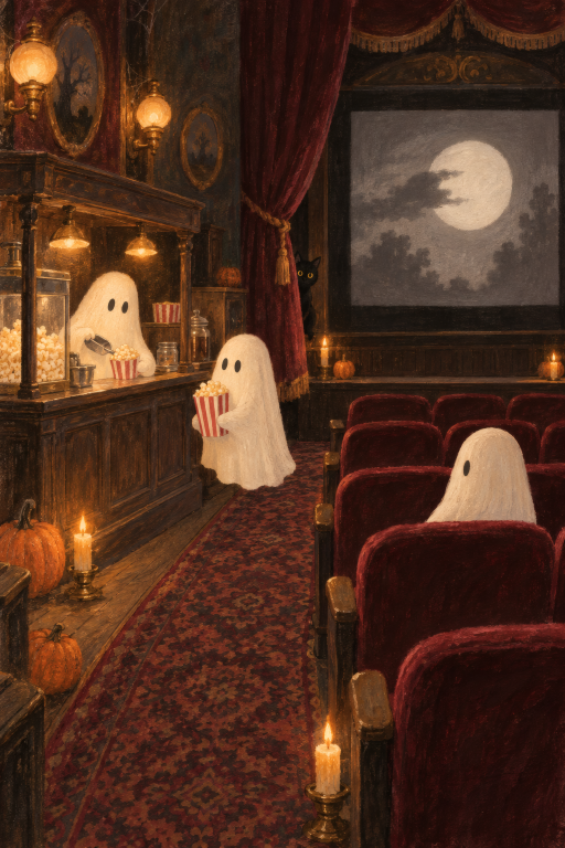 Ghosts Movie Theater Cozy