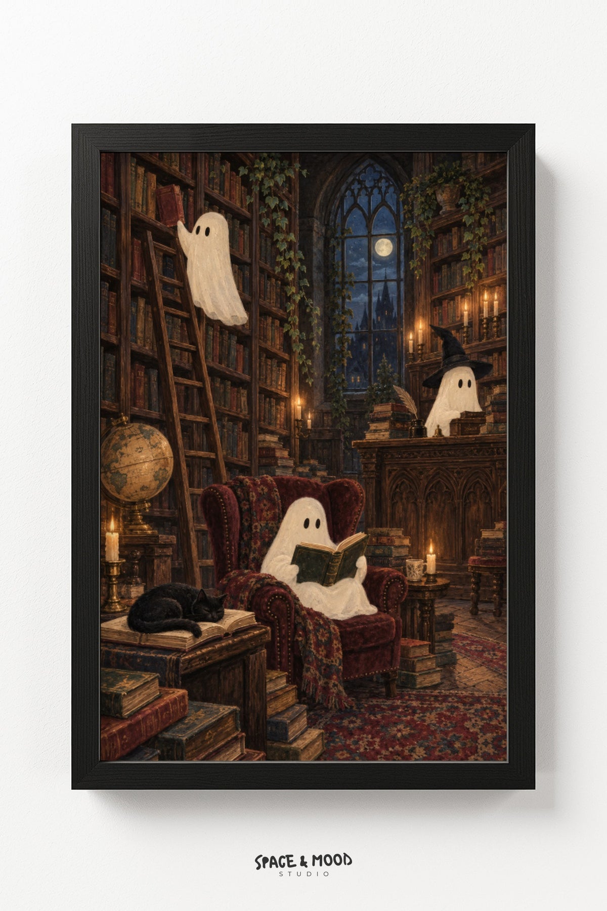 Ghosts Reading Library Cozy