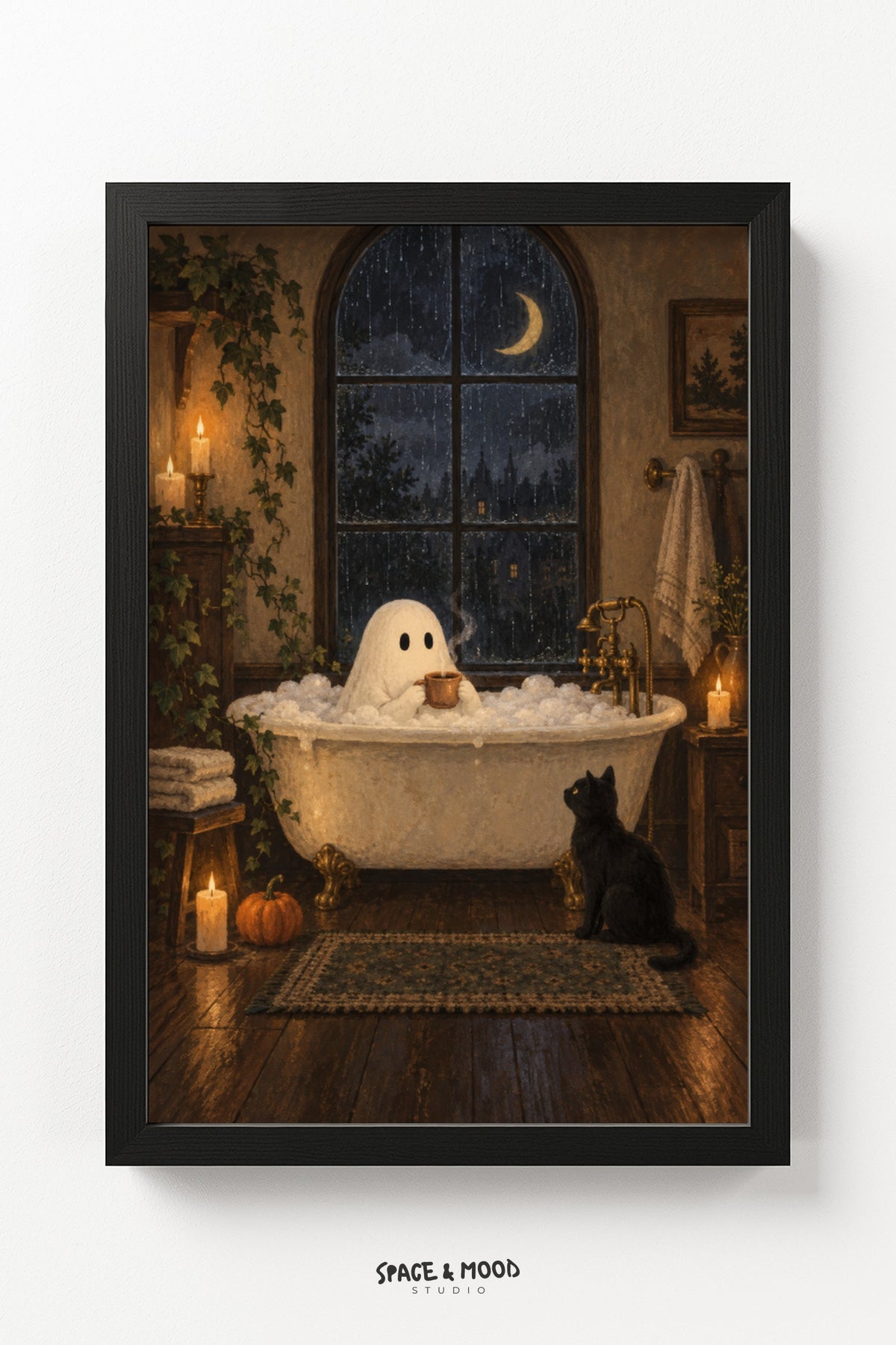 Ghost Bathtub Window Cozy