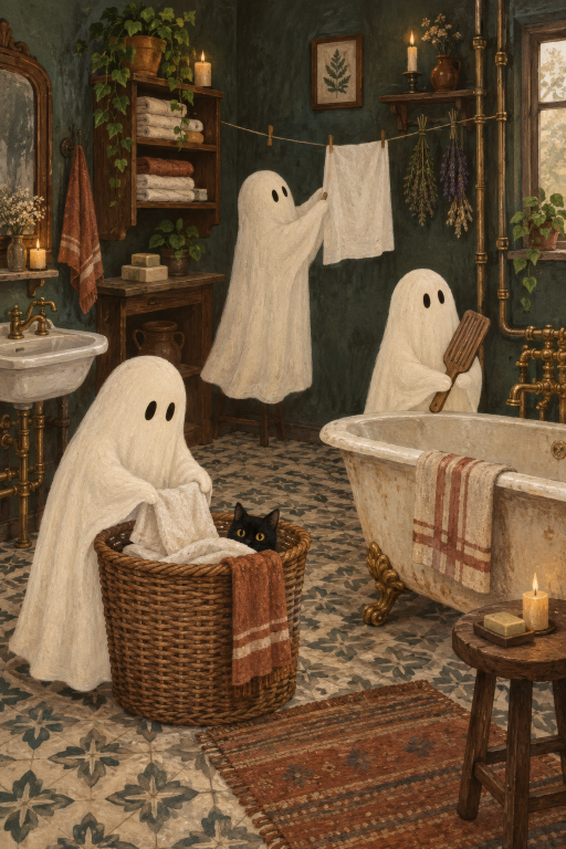 Ghosts Bathroom Sink Cozy