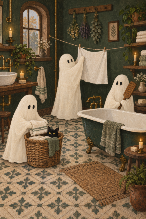 Ghosts Bathroom Towel Cozy