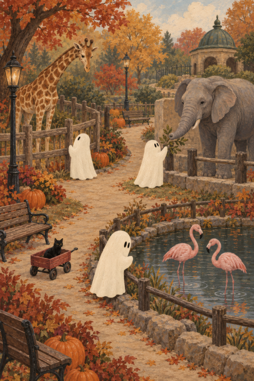 Ghosts Zoo Elephant Autumn