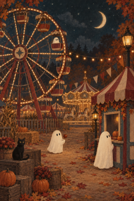 Ghosts Carnival Ferris Wheel