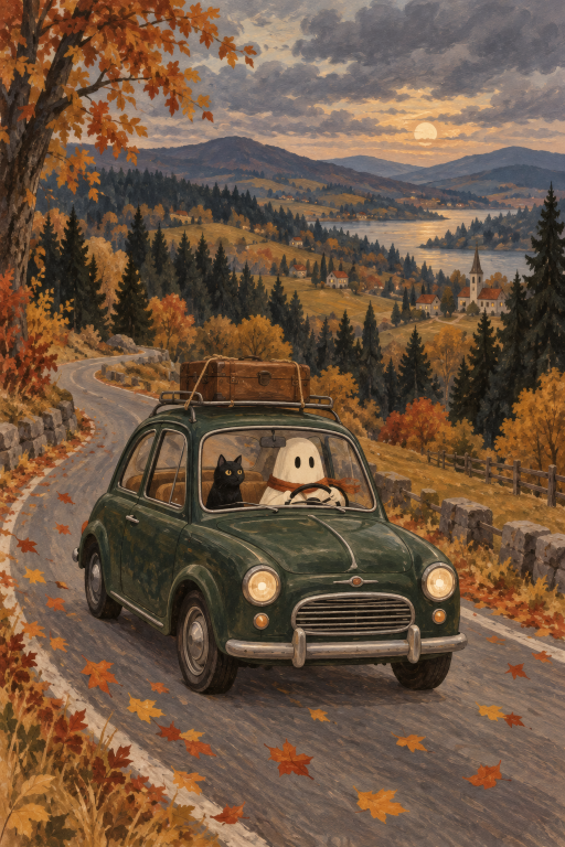 Ghost Road Trip Autumn Car