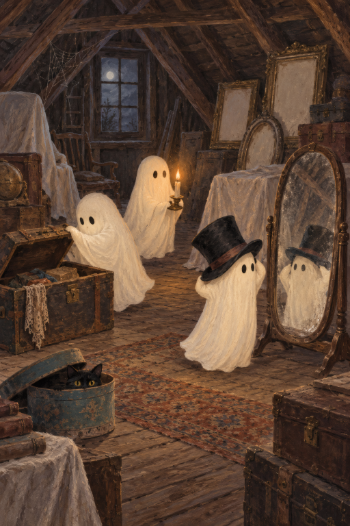 Ghosts Attic Mirror Trunk
