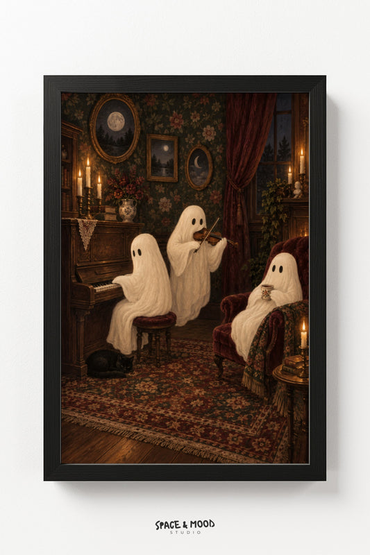 Ghosts Piano Parlor Cozy