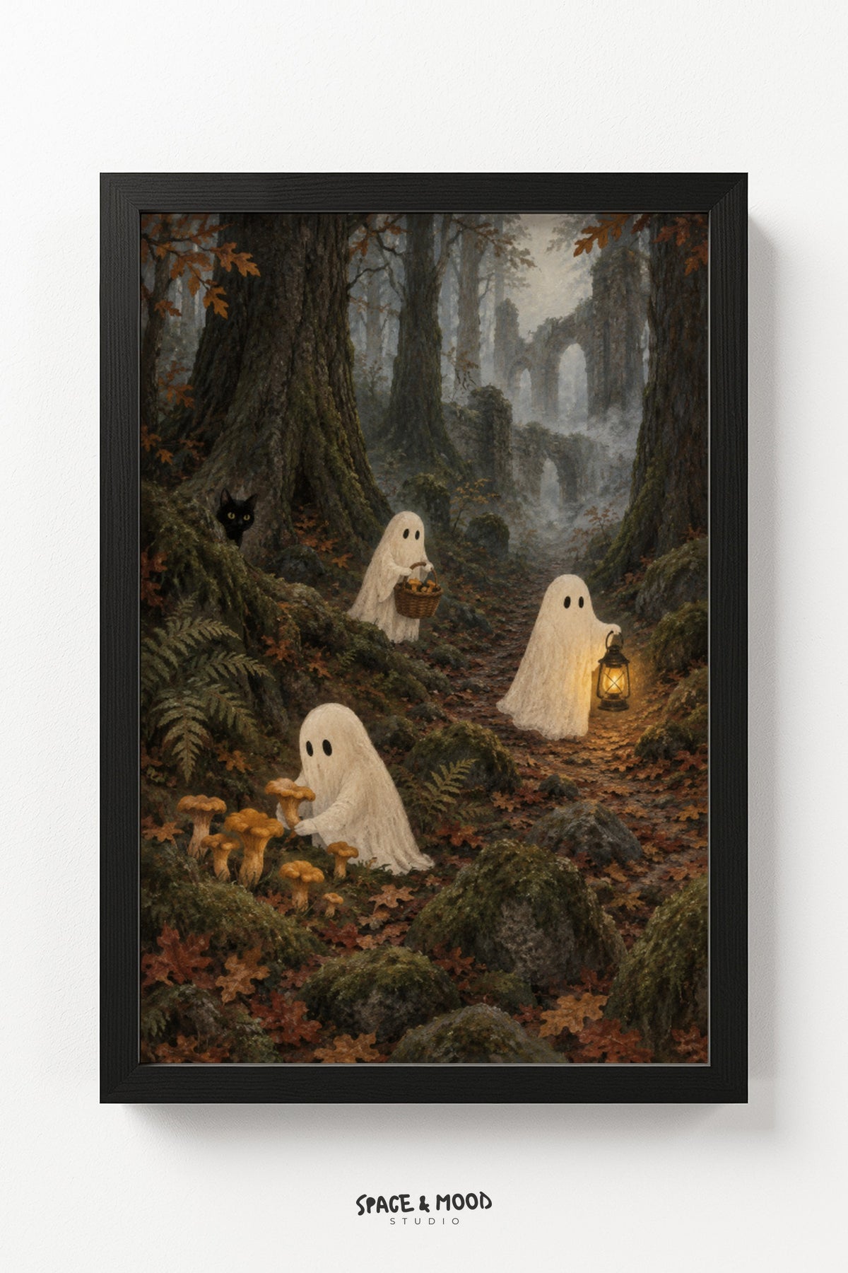 Ghosts Forest Lantern Night