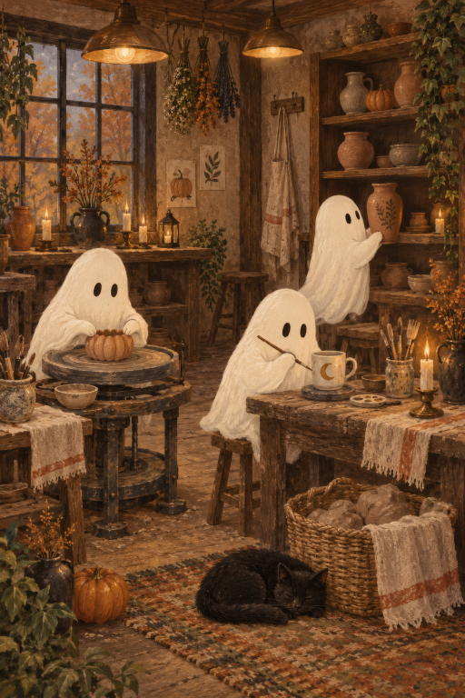 Ghosts Kitchen Basket Cozy