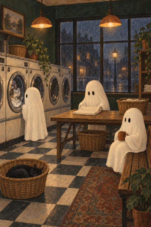 Ghosts Laundromat Cozy