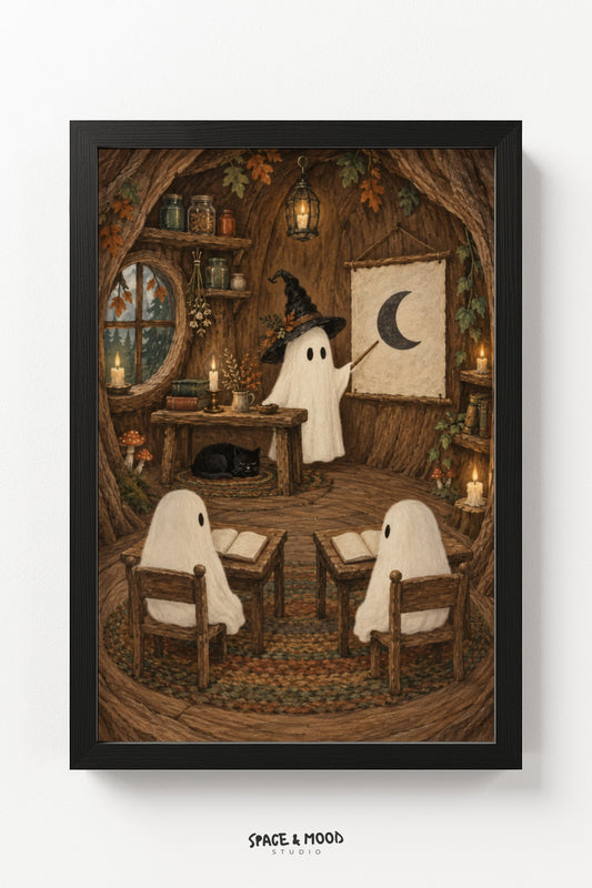 Ghosts Cabin Table Moon Hat