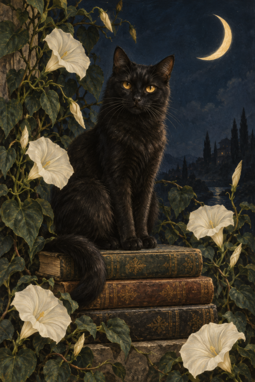 Black Cat Books Moonflower