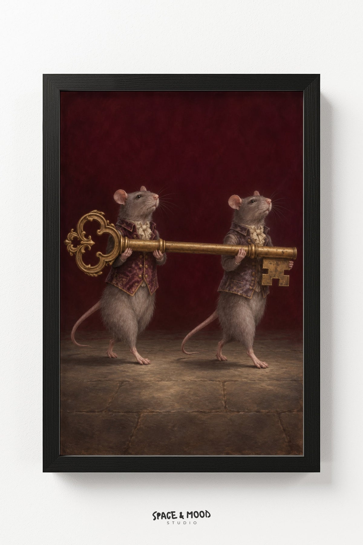 Mice Carrying Key Victorian