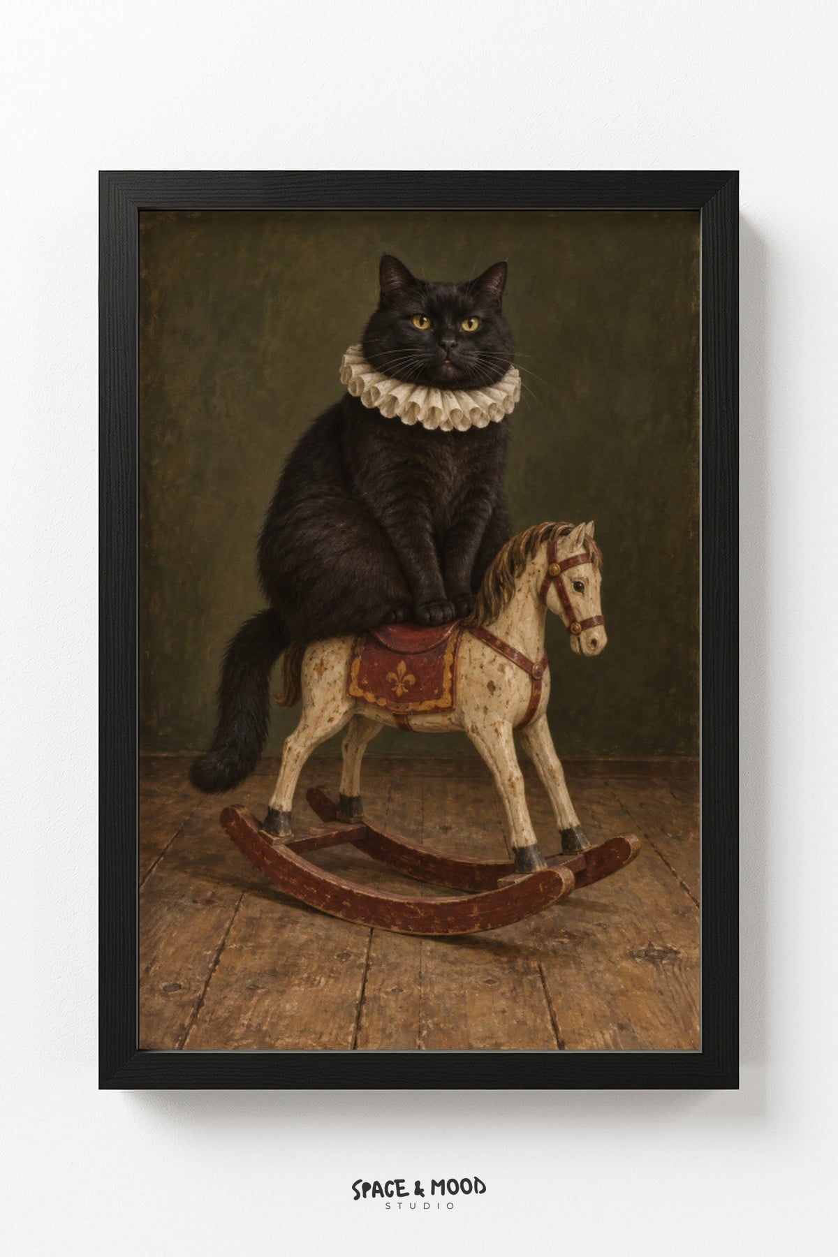 Cat Rocking Horse Victorian