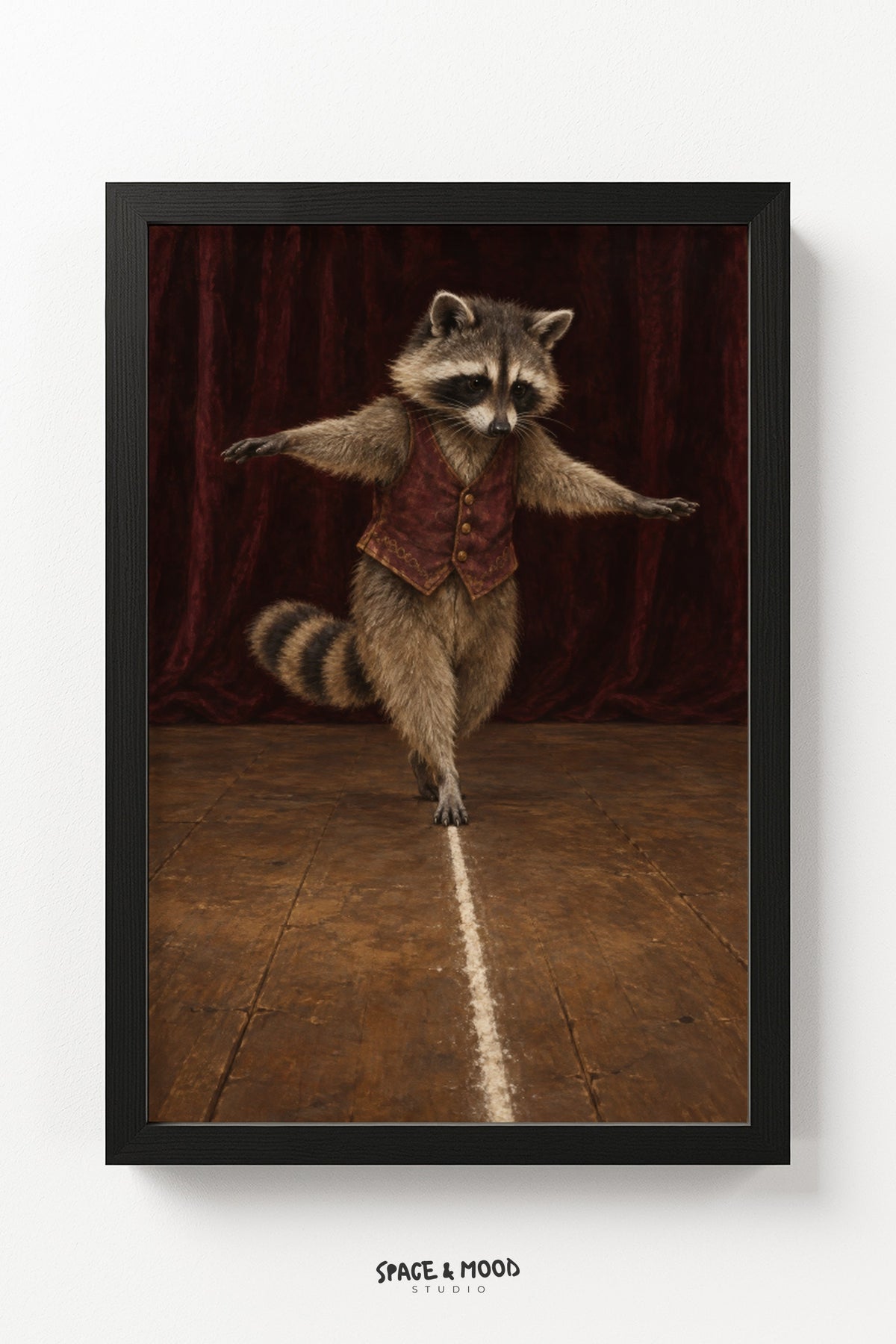 Raccoon Tightrope Dancer