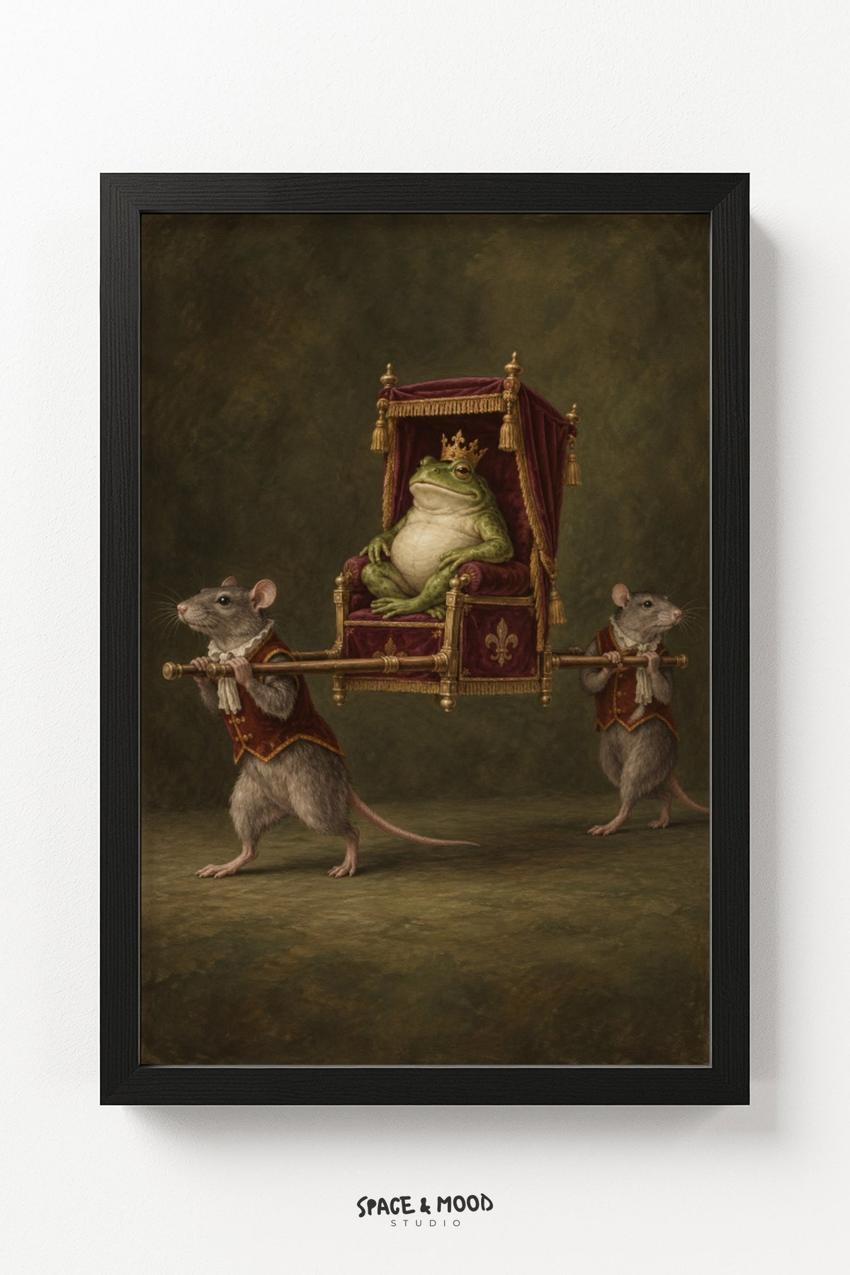 Mice Carrying Throne Frog