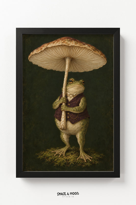 Frog Mushroom Umbrella Victorian